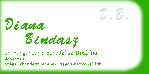 diana bindasz business card